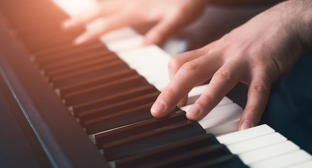 Man playing piano