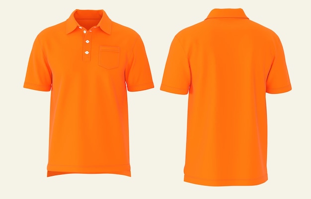man polo design with isolated background for mockup design