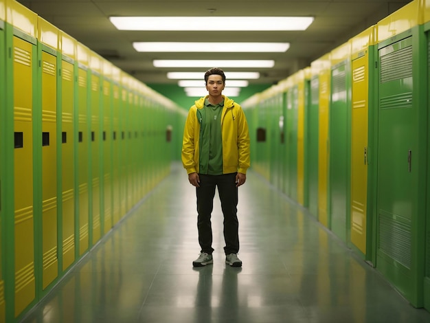 Man preparing for basketball game in locker