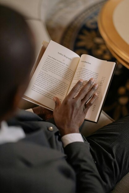 Man Reading a Book Photo