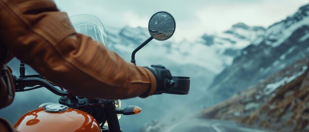 a man riding a motorcycle with a helmet on and a helmet on the front