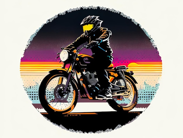 A man riding a motorcycle with a helmet on.