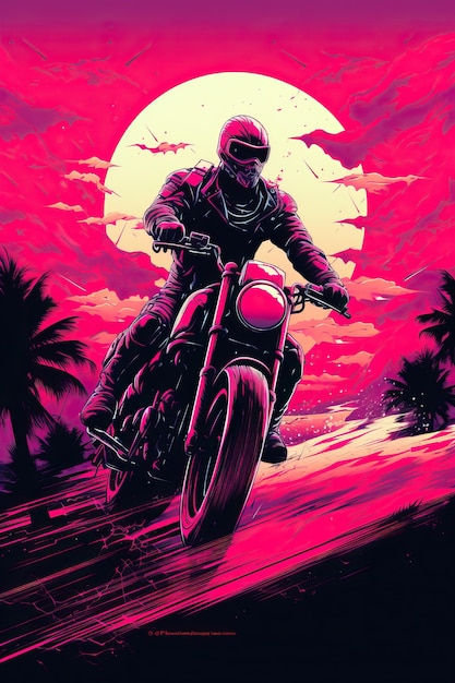 a man riding a motorcycle