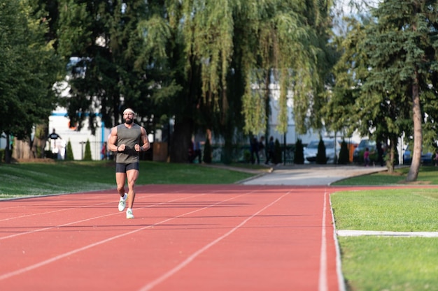 Man Run Training Outdoors