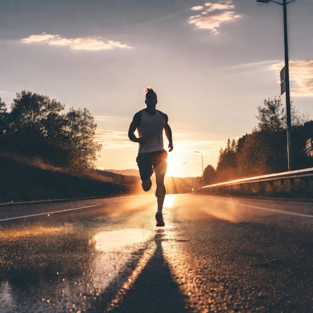 man running in the city running motion blur man running in the city running motion blur