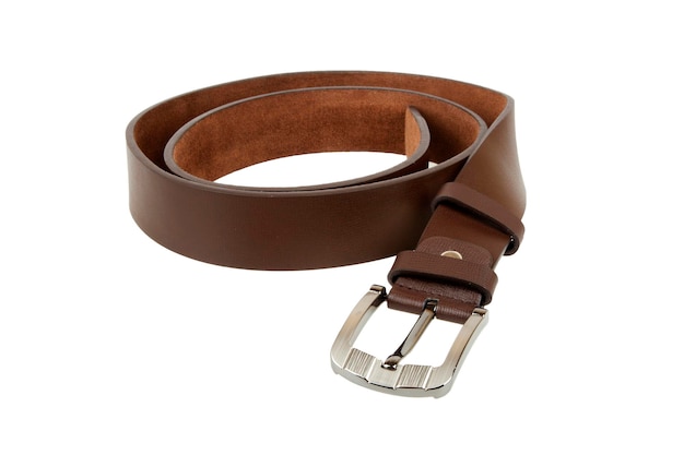 Man's riem op witte achtergrond