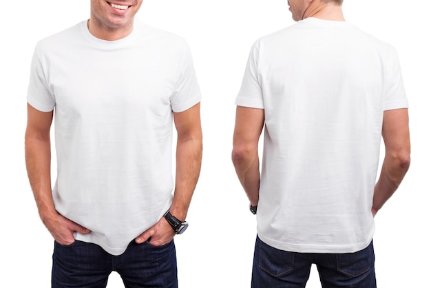 Photo man's white tshirt