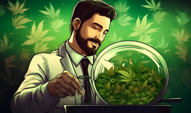 man Science cannabis for research biology