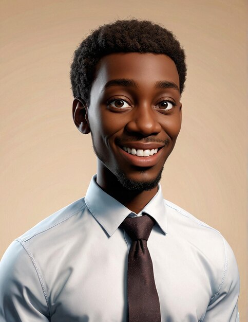 a man in a shirt and tie smiling