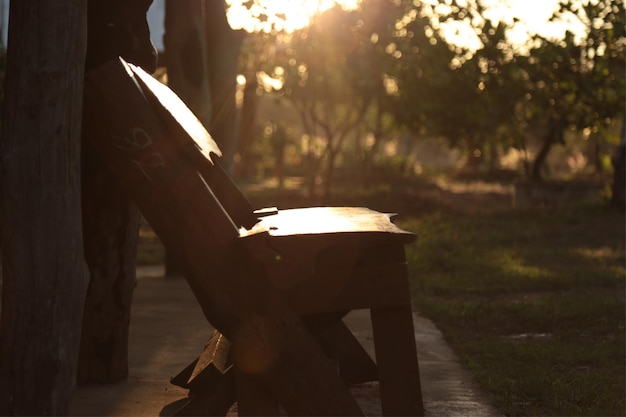 Photo man sitting on bench in park