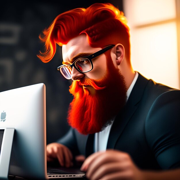 A man sitting at a table with a laptop A man holding a tablet