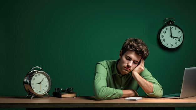 Man sleeping photography isolated background