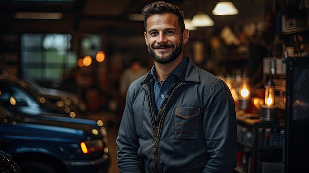 a man smiling at camera