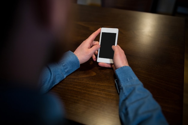 Man SMS-berichten op mobiele telefoon