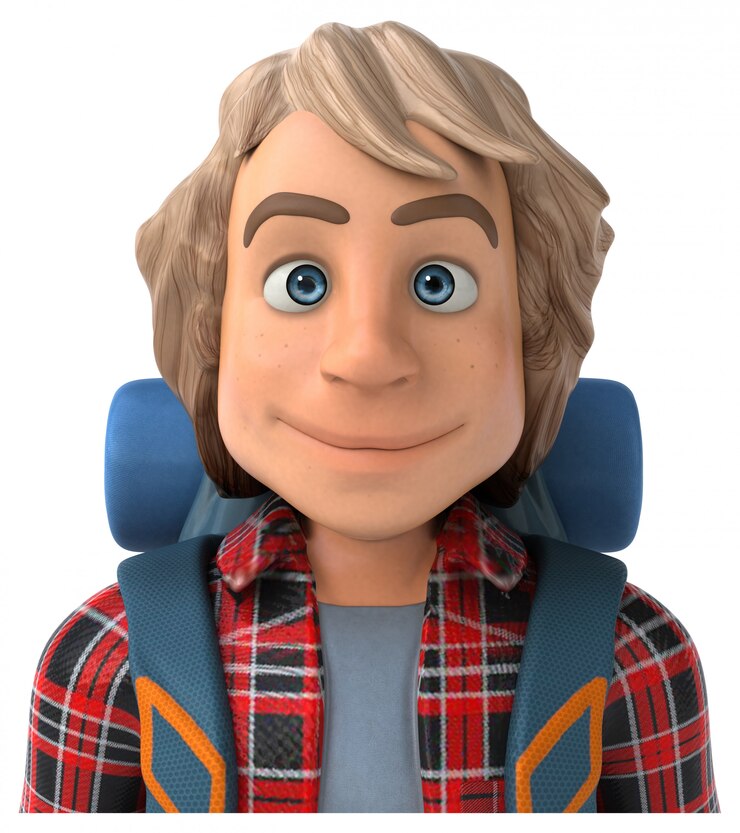 Photo man solo traveling backpacker 3d illustration