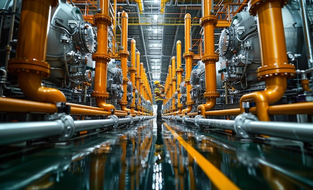 Man standing in factory