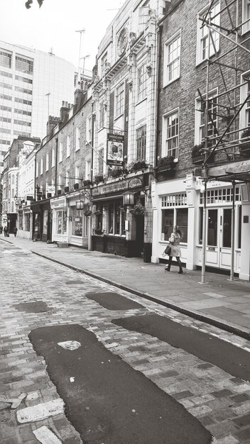 Man on street in city