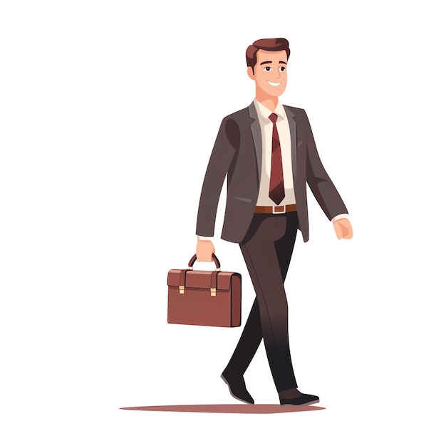a man in a suit carrying a briefcase