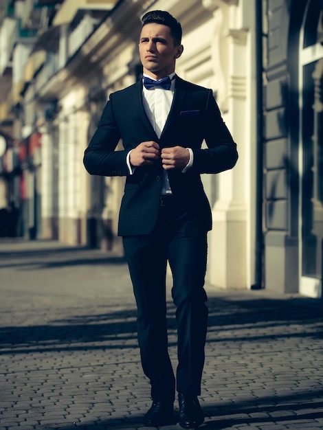 Man in suit ooutdoor