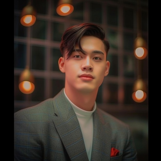 A man in a suit and a red pocket square