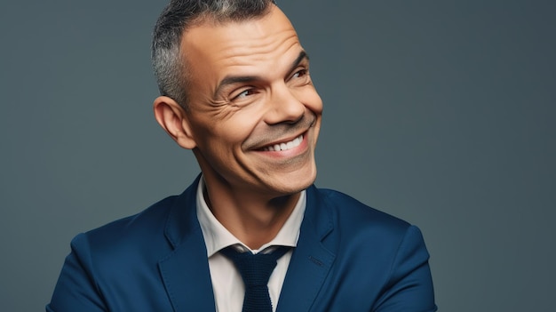 A man in a suit smiles at the camera.