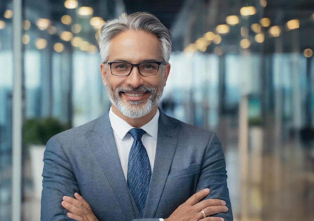 A man in a suit and tie is smiling and posing for a photo