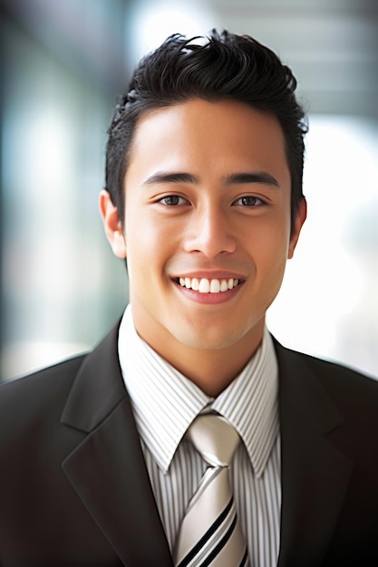 A man in a suit and tie smiles at the camera.