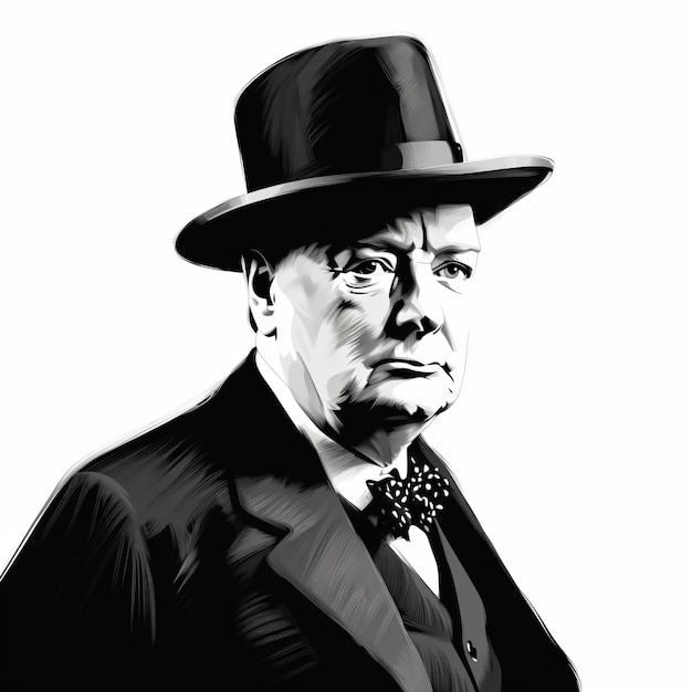 a man in a suit and top hat