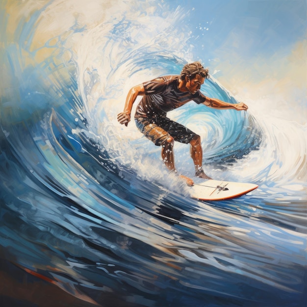 Man Surfing