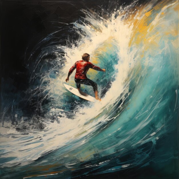 Man Surfing