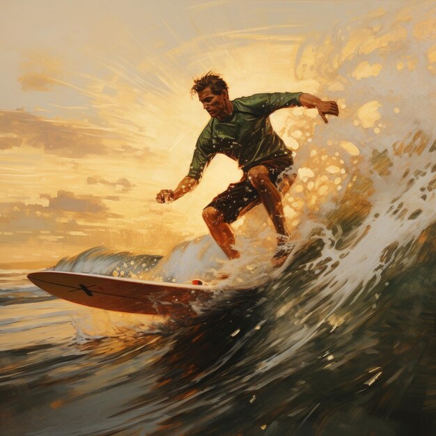 Man Surfing