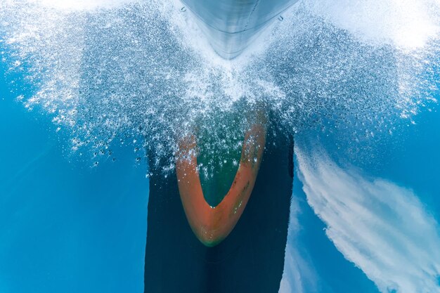 写真 海で泳ぐ男