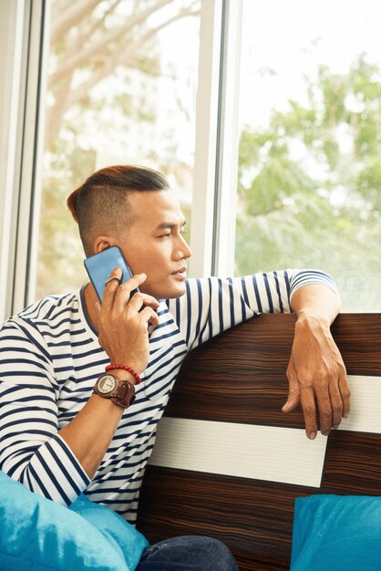 Man talking on phone