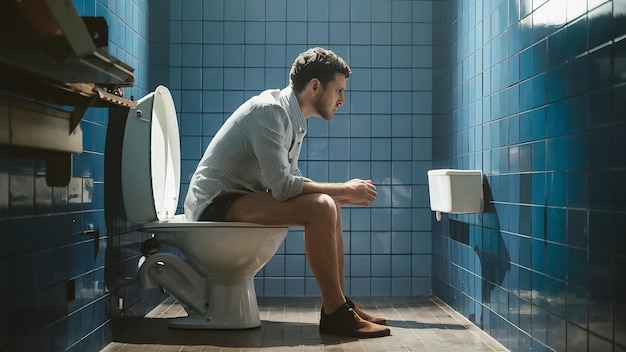 Man in the toilet