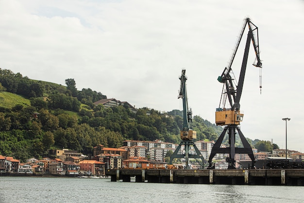 Man travelling by boat in san sebastian