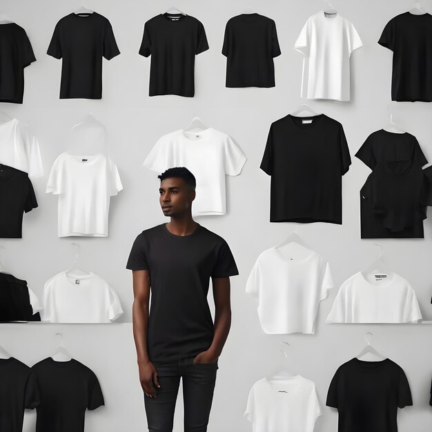 Man in a Tshirt photo generated by Ai