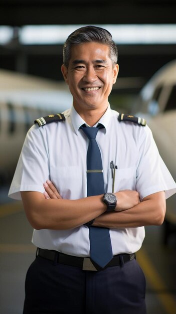 Photo a man in a uniform with a watch on his left wrist