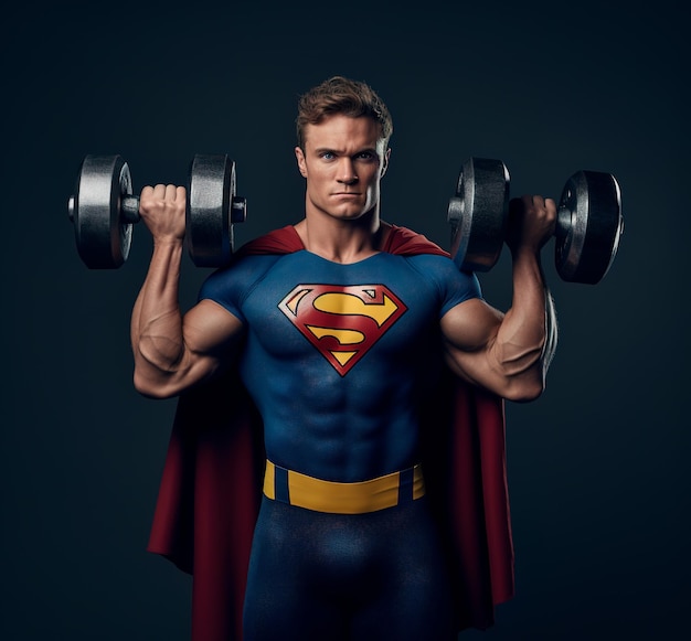 a man using a kettlebell in an indoor gym