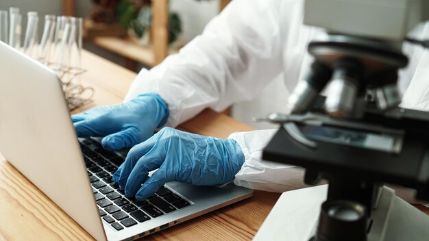 man using laptop on table