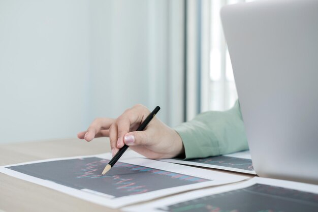 Man using laptop on table