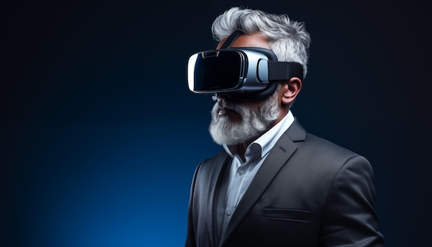 Man in vr glasses