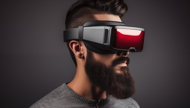 Man in vr glasses