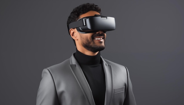 Man in vr glasses