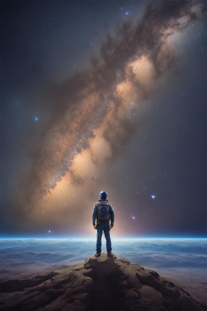 man_walk_in_milky_way