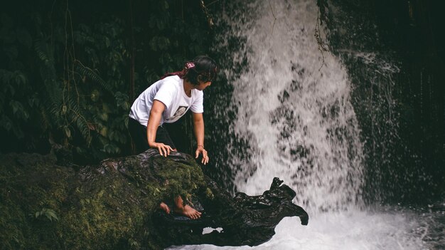 Man in water