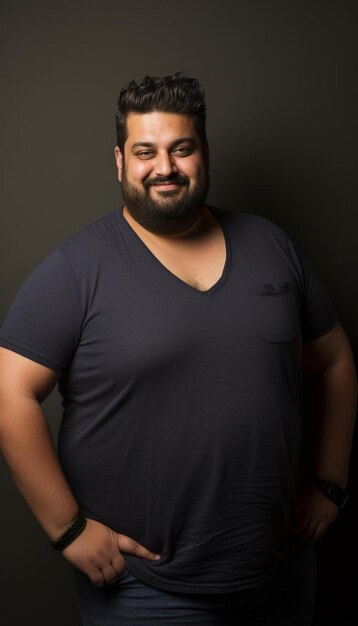 Photo a man wearing a black shirt that says  t - shirt