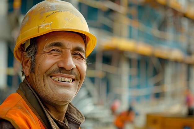 a man wearing a helmet smiles at the camera