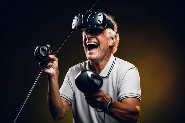 Photo a man wearing a mask with the words  goggles  on it