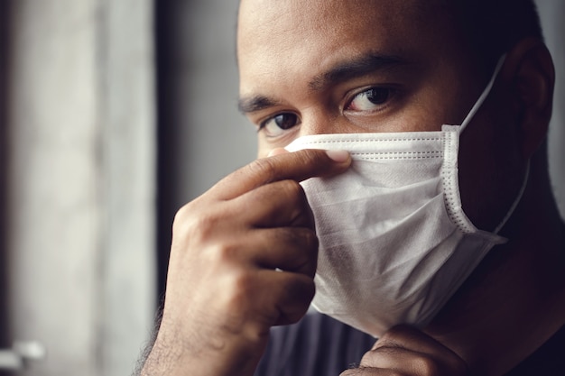 Man wearing medical mask