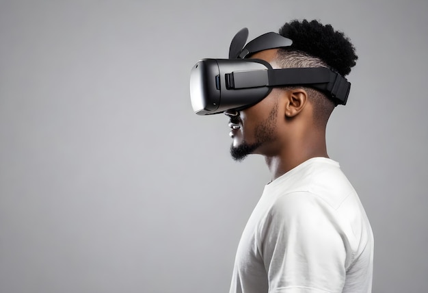 a man wearing a pair of virtual reality goggles